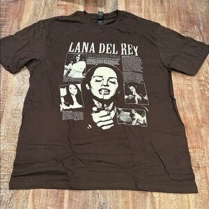 Gildan Vintage Lana Del Rey Brown Cotton Short-Sleeve Ultraviolence Tee